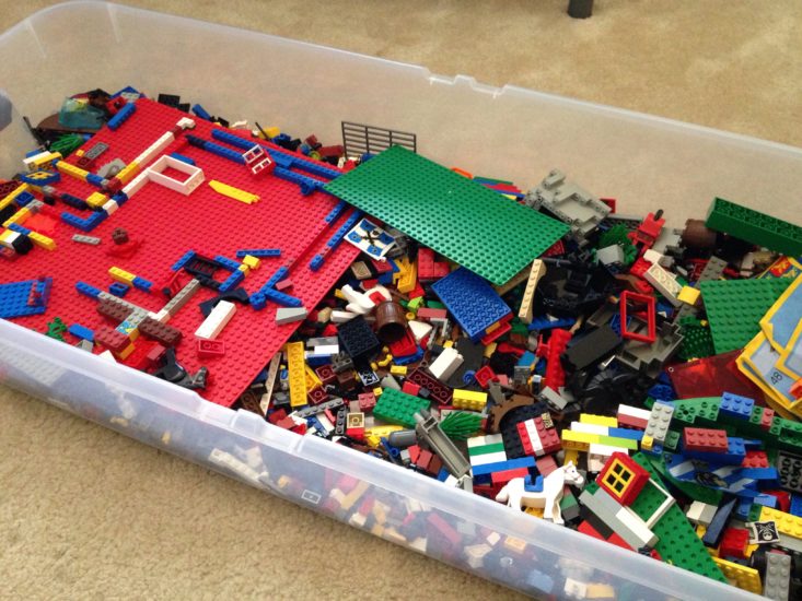 organize LEGOs, LEGO storage