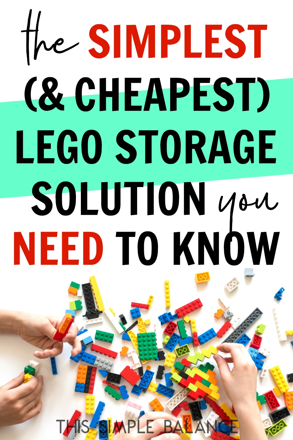 The Simplest, Cheapest LEGO Storage Solution - This Simple Balance