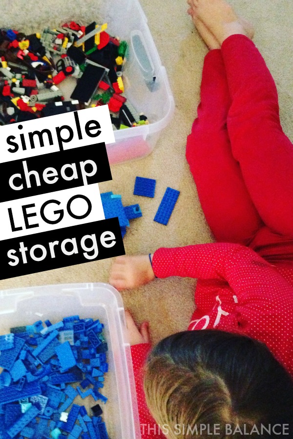 Simple cheap LEGO storage that actually works (no more kids dumping out ALL the LEGOs)