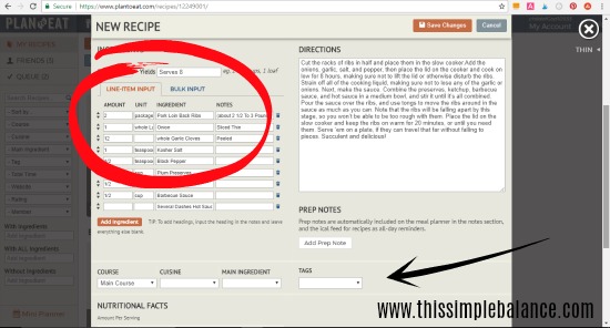 Change Your Recipe Plan Your Meals