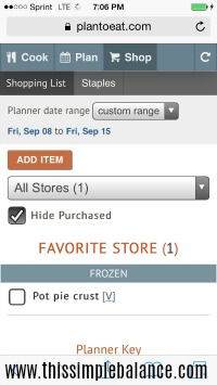 mobile friendly plan to eat