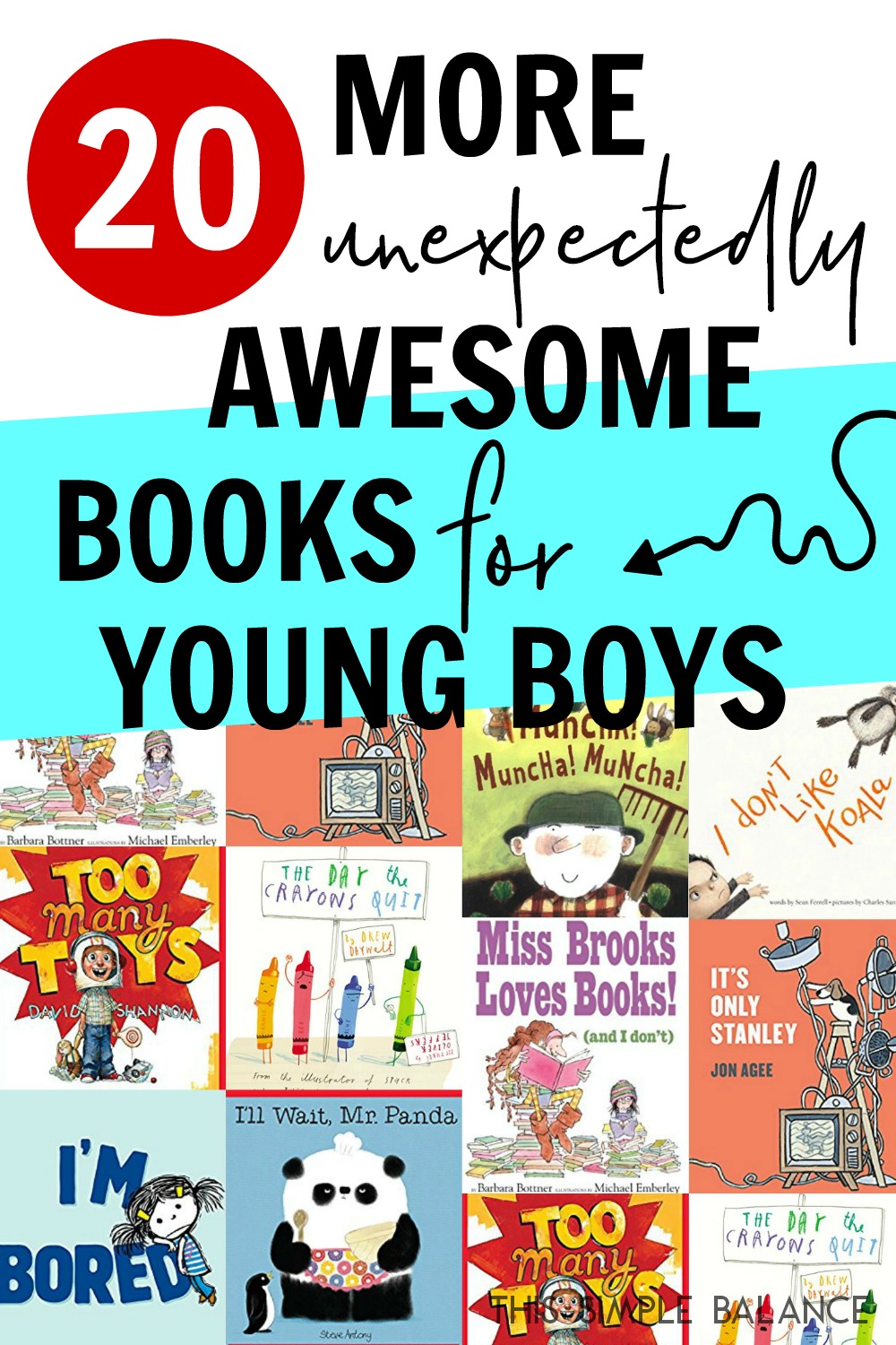 20 More Great Books for Young Boys - the greatest hits with my boys from our library finds (ages 4-6, 6-8)