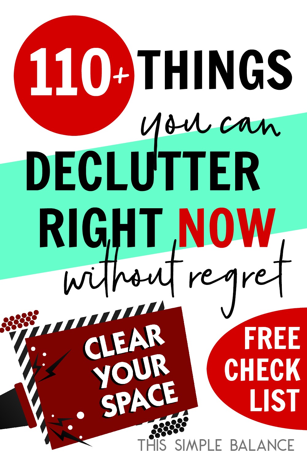 Declutter Your Home Checklist 110+ Items Anyone Can