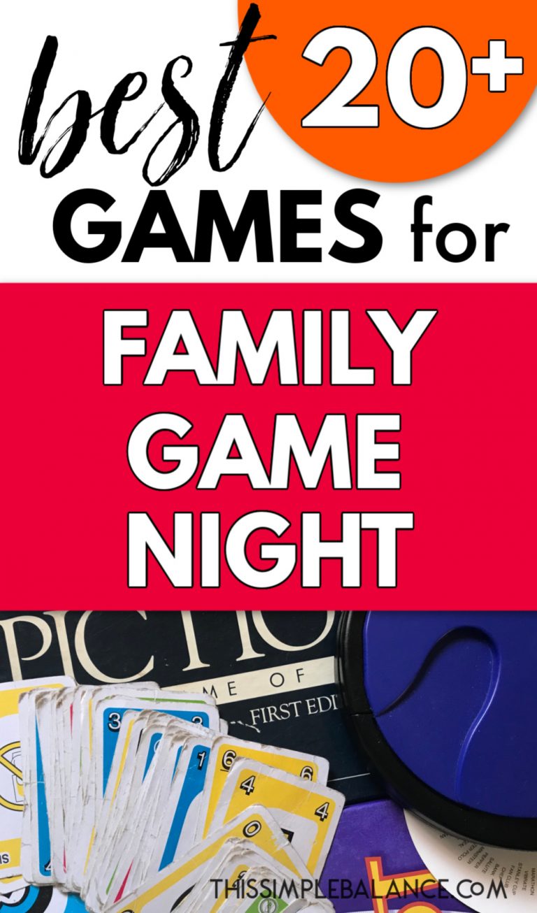 20+ Best Games for Family Game Night (that both kids AND adults will
