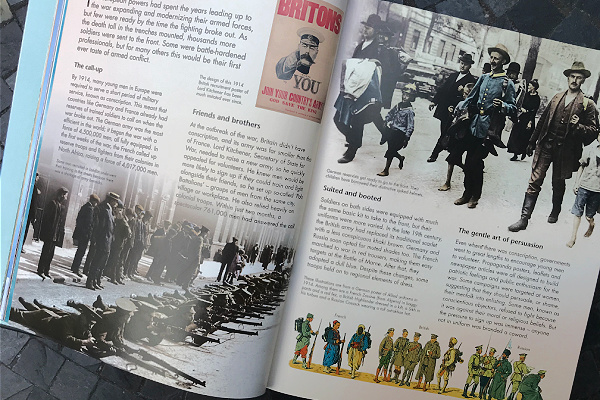 page in the World Wars Usborne book