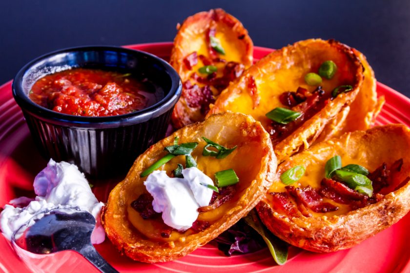 christmas eve appetizers, potato skins