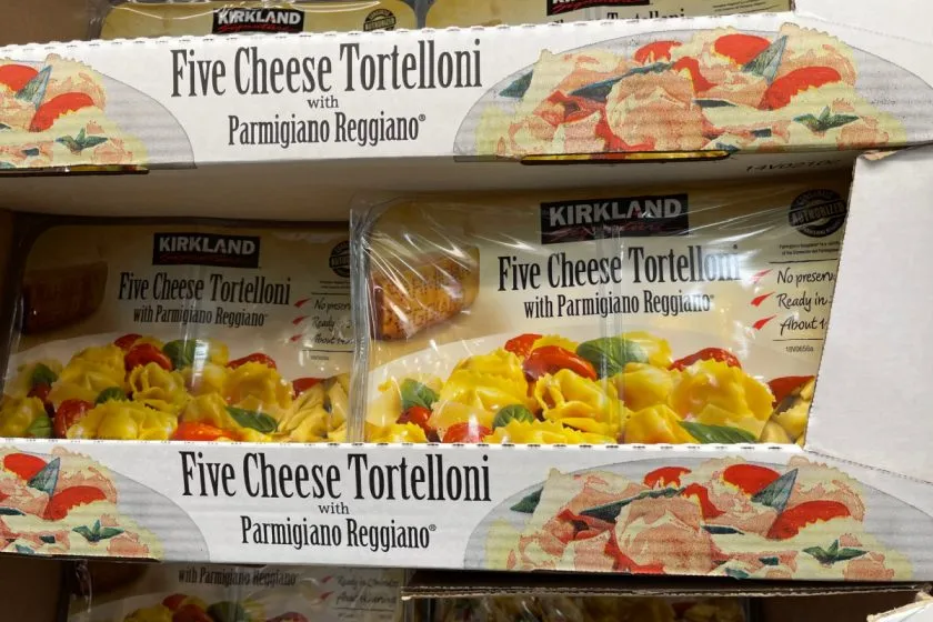 boxes of kirkland five cheese tortelloni