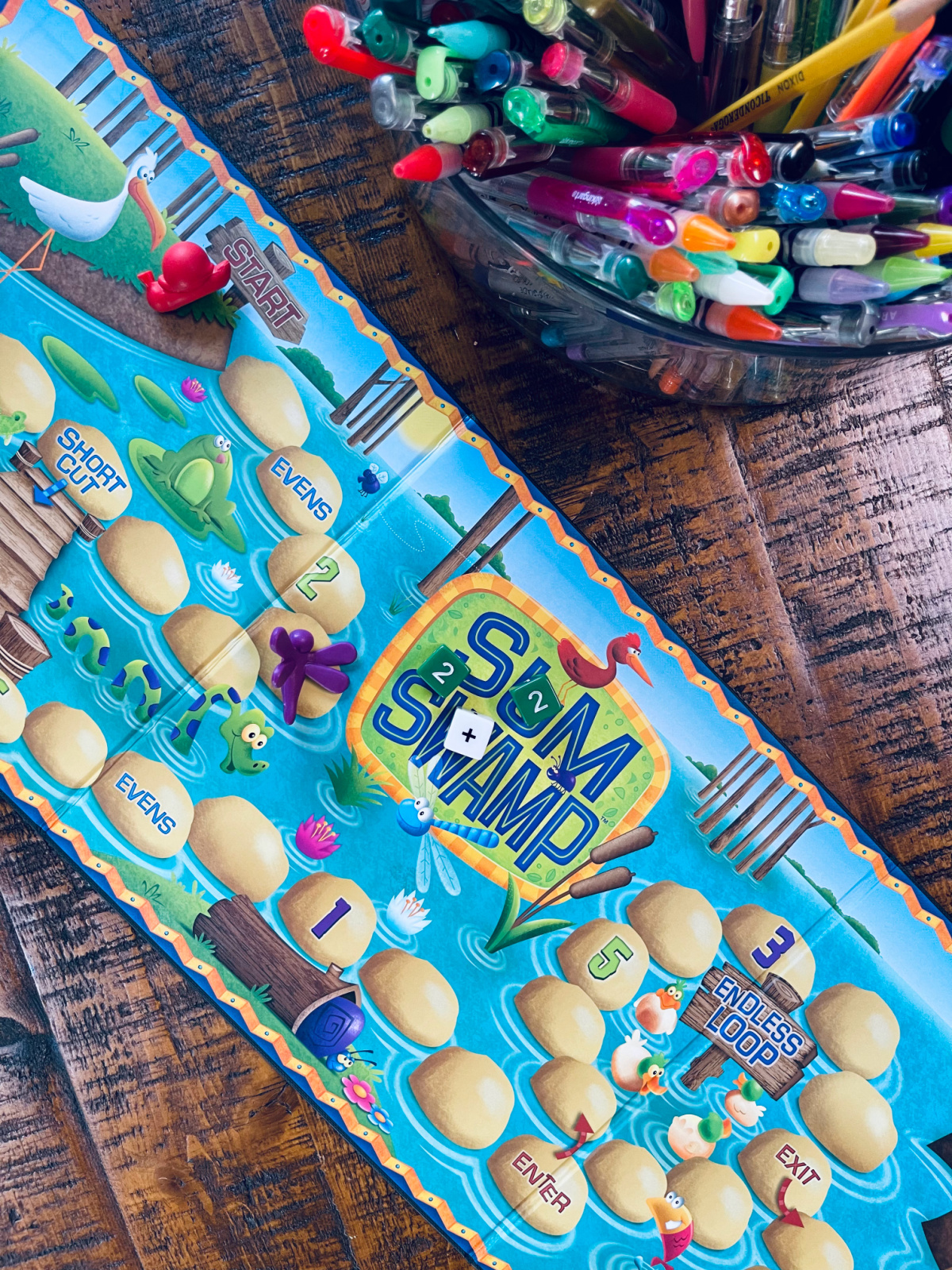 Learning Resources Sum Swamp math board game for kids.