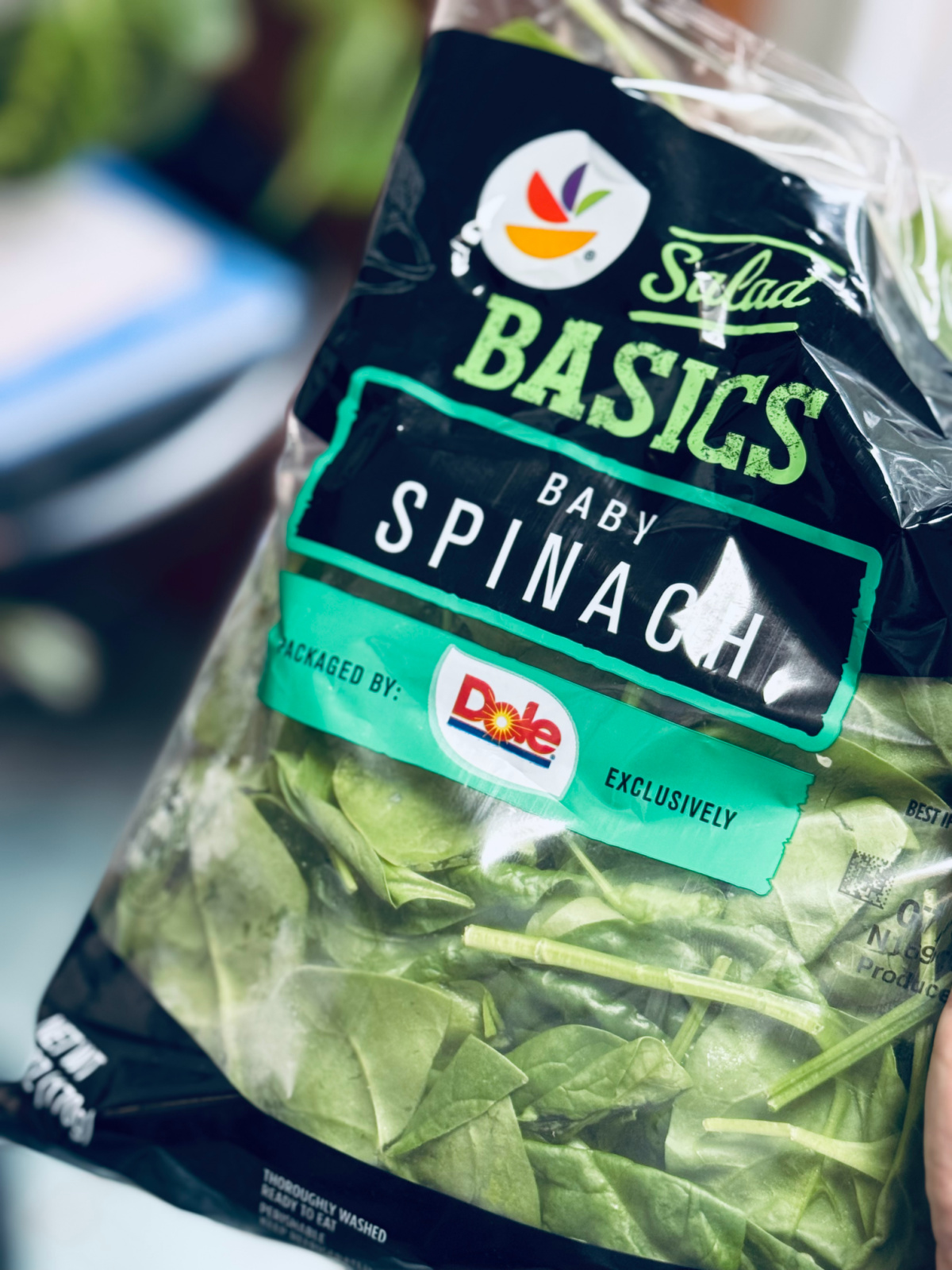 baby spinach bag.