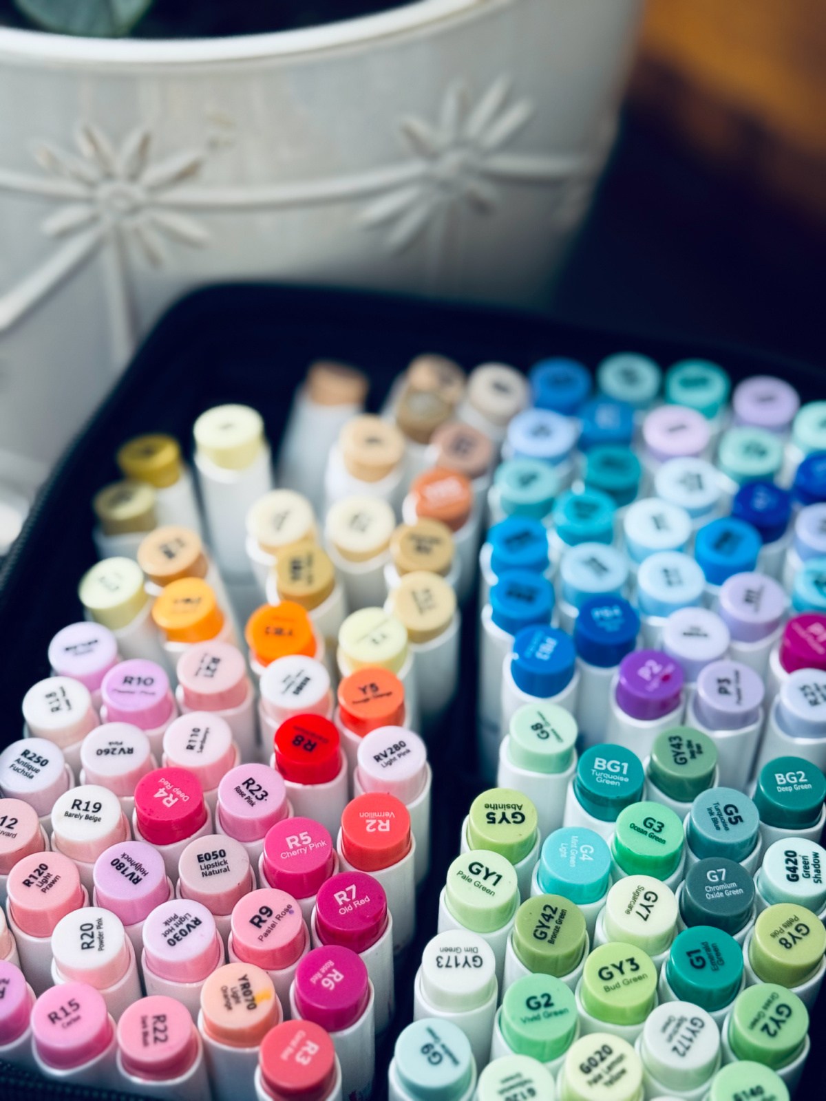 colorful Caliart markers as non toy Christmas gift.