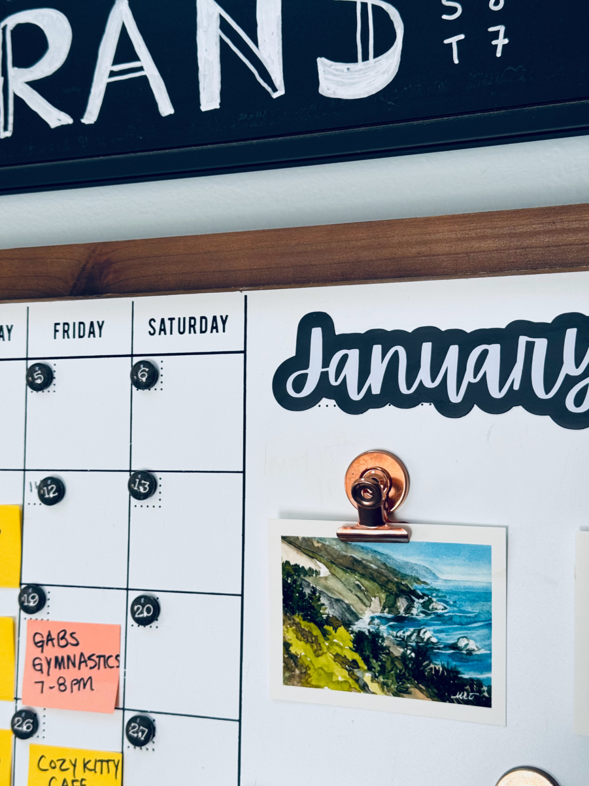 January calendar